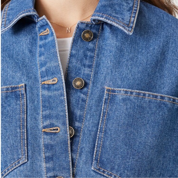 Boxy Cropped Denim Jacket - Picture 5 of 6